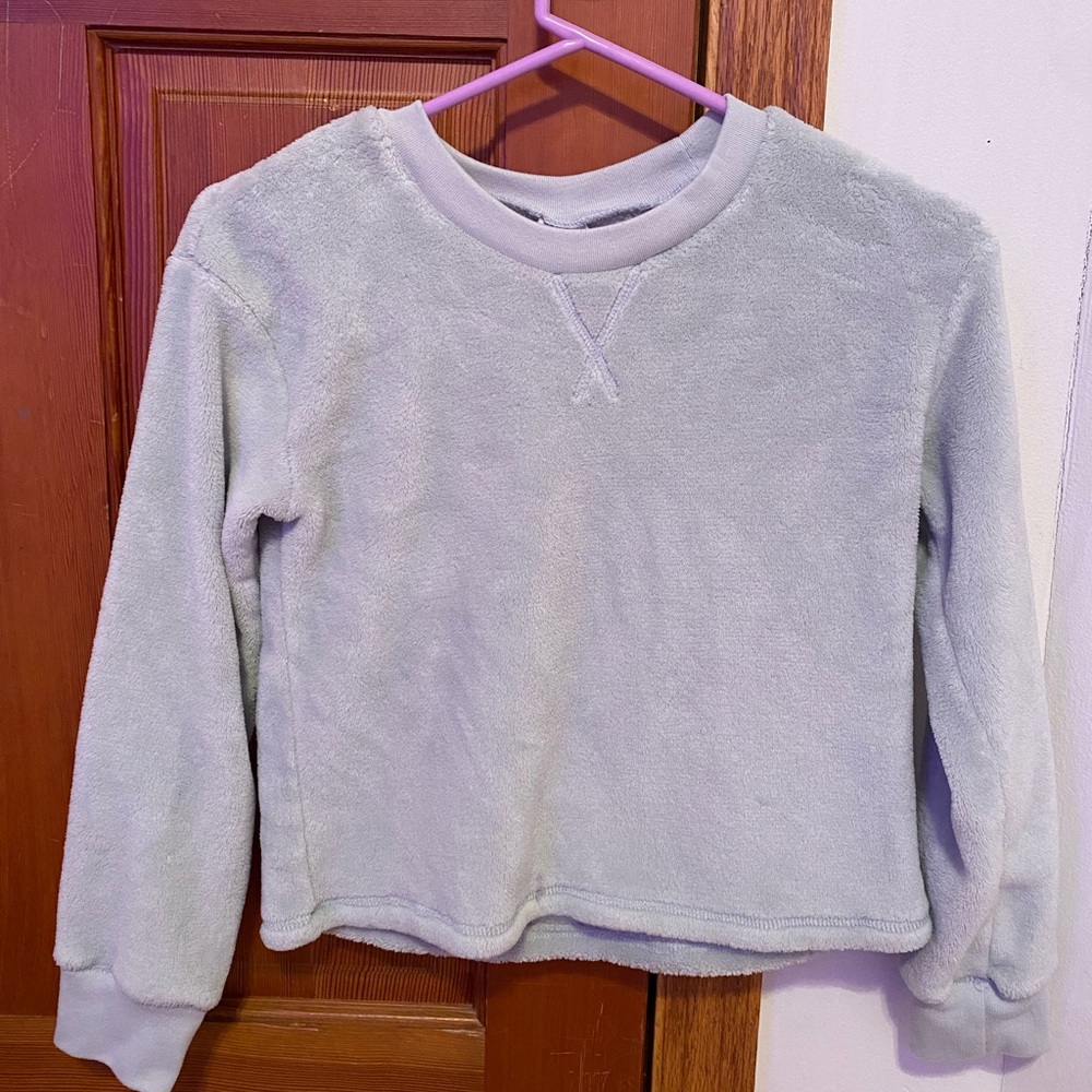 mint green soft top! feels like a blanket!